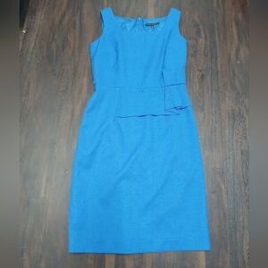 Elegant Blue Sleeveless Dress